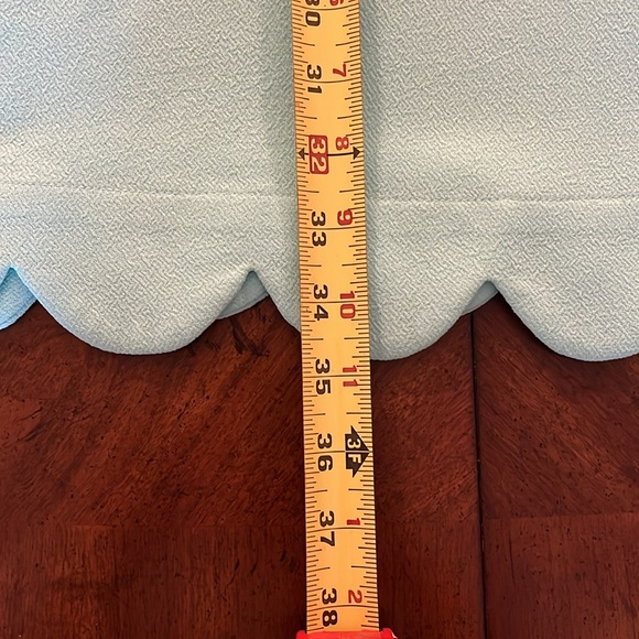 Seafoam Green Mittoshop Mod Dress with Scalloped Trim on Sleeves and Hem Sz L - Picture 9 of 10